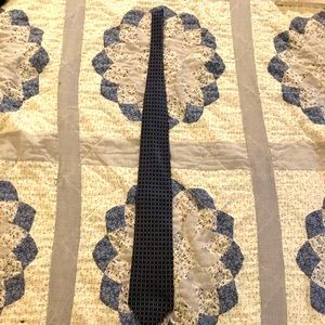 Plaid Necktie (Navy and Cerulean Blue)